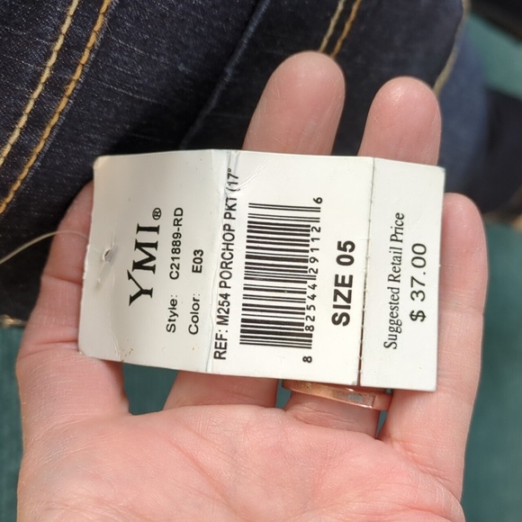 YMI Below The Knee Jean Shorts, Long Bermudas, High Cropped Skinnies  Size 5 - Picture 16 of 16